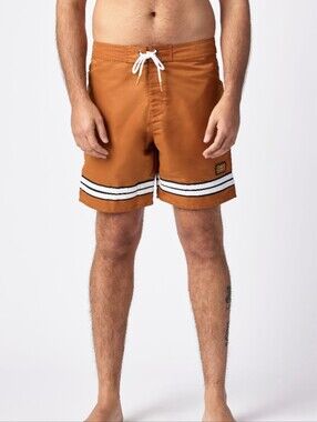 Men’s Burnt Gold Swim Boardshorts